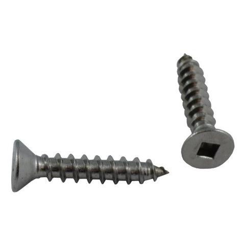 10 Pack #10 x 1" Flat Head Socket Stainless Steel Tap Screws