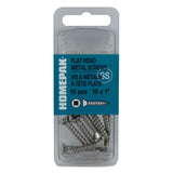10 Pack #10 x 1" Flat Head Socket Stainless Steel Tap Screws