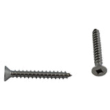 10 Pack #10 x 1-1/2" Flat Head Socket Stainless Steel Tap Screws