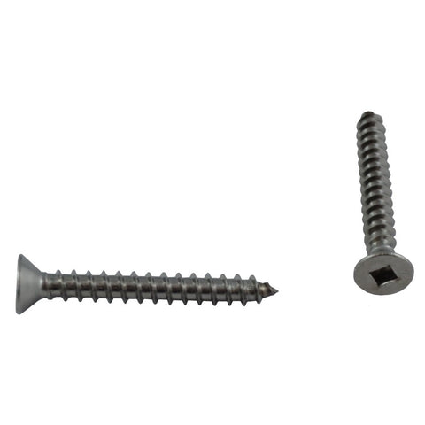 10 Pack #10 x 1-1/2" Flat Head Socket Stainless Steel Tap Screws