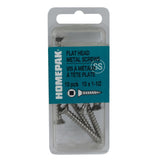 10 Pack #10 x 1-1/2" Flat Head Socket Stainless Steel Tap Screws