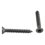 10 Pack #8 x 1-1/4" Flat Head Socket Stainless Steel Tap Screws