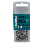 10 Pack #8 x 1-1/4" Flat Head Socket Stainless Steel Tap Screws