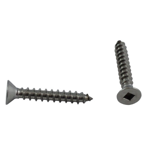 10 Pack #10 x 1-1/4" Flat Head Socket Stainless Steel Tap Screws