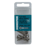 10 Pack #10 x 1-1/4" Flat Head Socket Stainless Steel Tap Screws