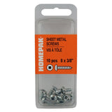 10 Pack #8 x 3/8" Pan Head Socket Zinc Plated Tap Screws