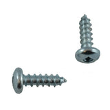 10 Pack #12 x 3/4" Pan Head Socket Zinc Plated Tap Screws