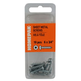 10 Pack #6 x 3/4" Pan Head Socket Zinc Plated Tap Screws