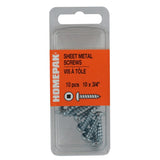 10 Pack #10 x 3/4" Pan Head Socket Zinc Plated Tap Screws