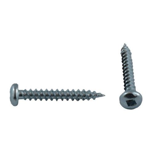 10 Pack #6 x 1" Pan Head Socket Zinc Plated Tap Screws