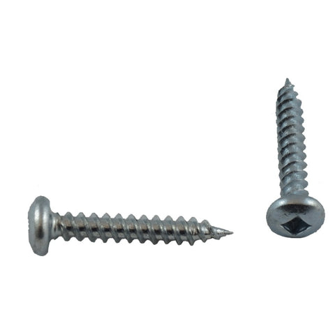 10 Pack #8 x 1" Pan Head Socket Zinc Plated Tap Screws