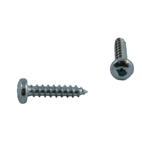 10 Pack #12 x 1" Pan Head Socket Zinc Plated Tap Screws
