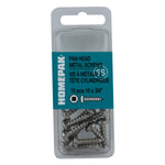 10 Pack #10 x 3/4" Pan Head Socket Stainless Steel Tap Screws