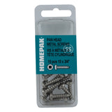 10 Pack #10 x 3/4" Pan Head Socket Stainless Steel Tap Screws