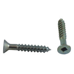 10 Pack #7 x 1" Flat Head Socket Zinc Plated Wood Screws