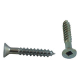 10 Pack #7 x 1" Flat Head Socket Zinc Plated Wood Screws