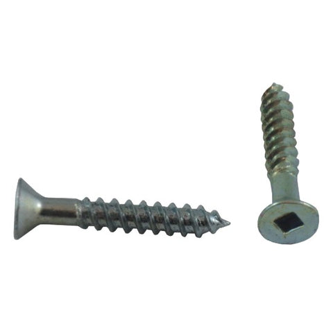 10 Pack #7 x 1" Flat Head Socket Zinc Plated Wood Screws