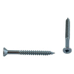 10 Pack #6 x 1-1/2" Flat Head Socket Zinc Plated Wood Screws