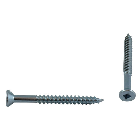 10 Pack #6 x 1-1/2" Flat Head Socket Zinc Plated Wood Screws