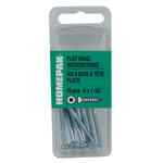 10 Pack #6 x 1-1/2" Flat Head Socket Zinc Plated Wood Screws