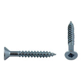 10 Pack #8 x 1-1/4" Flat Head Socket Zinc Plated Wood Screws