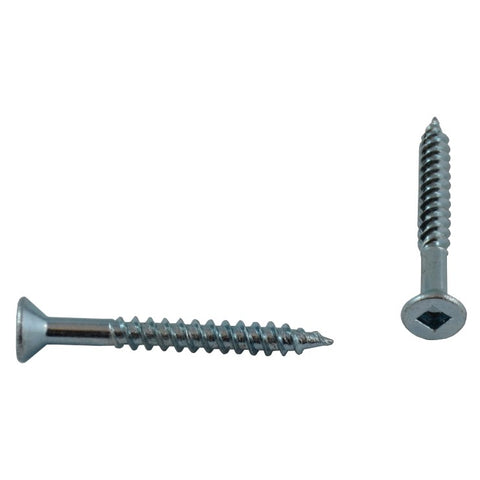 10 Pack #8 x 1-1/2" Flat Head Socket Zinc Plated Wood Screws