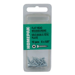 10 Pack #6 x 5/8" Flat Head Socket Zinc Plated Wood Screws