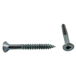 10 Pack #4 x 1" Flat Head Socket Zinc Plated Wood Screws