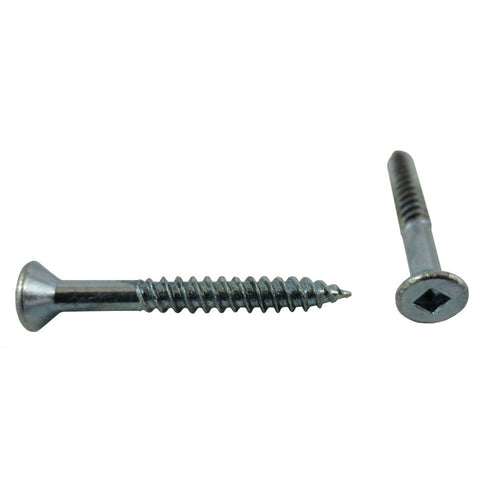 10 Pack #4 x 1" Flat Head Socket Zinc Plated Wood Screws