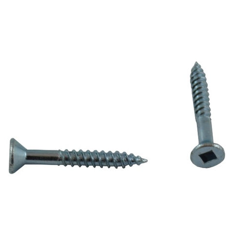 10 Pack #5 x 1" Flat Head Socket Zinc Plated Wood Screws