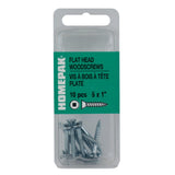 10 Pack #5 x 1" Flat Head Socket Zinc Plated Wood Screws