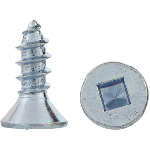 10 Pack #8 x 1/2" Flat Head Socket Zinc Plated Wood Screws