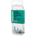 10 Pack #8 x 1/2" Flat Head Socket Zinc Plated Wood Screws