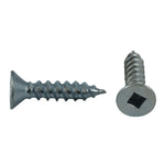 10 Pack #12 x 1" Flat Head Socket Zinc Plated Wood Screws