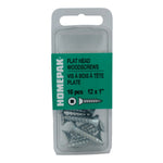 10 Pack #12 x 1" Flat Head Socket Zinc Plated Wood Screws