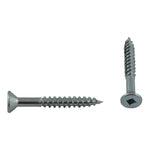 10 Pack #7 x 1-1/4" Flat Head Socket Zinc Plated Wood Screws