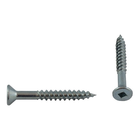 10 Pack #7 x 1-1/4" Flat Head Socket Zinc Plated Wood Screws