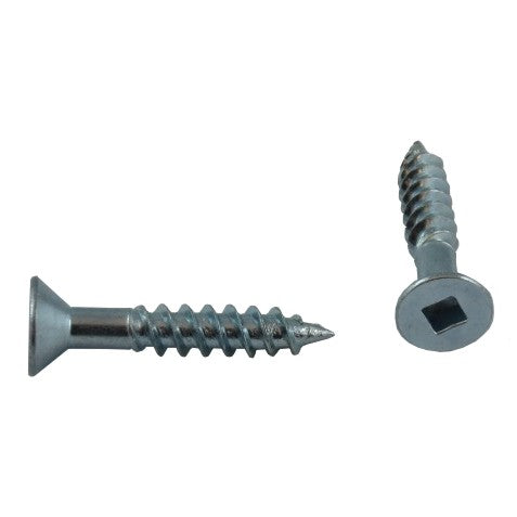 10 Pack #12 x 1-1/4" Flat Head Socket Zinc Plated Wood Screws