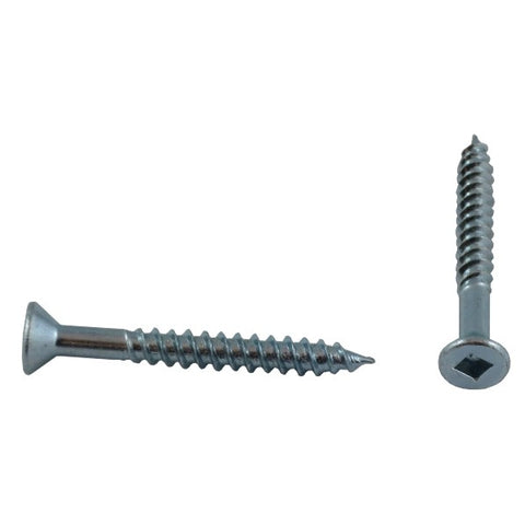 10 Pack #6 x 1-1/4" Flat Head Socket Zinc Plated Wood Screws