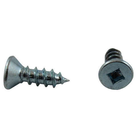 10 Pack #7 x 1/2" Flat Head Socket Zinc Plated Wood Screws