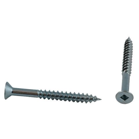 10 Pack #7 x 1-1/2" Flat Head Socket Zinc Plated Wood Screws