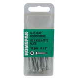 10 Pack #6 x 2" Flat Head Socket Zinc Plated Wood Screws
