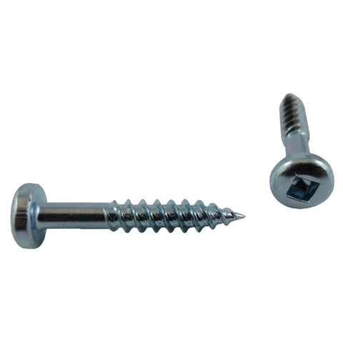 10 Pack #8 x 1" Zinc Plated Round Head Socket Wood Screws