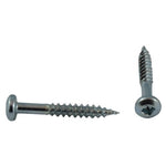 10 Pack #8 x 1-1/4" Zinc Plated Round Head Socket Wood Screws