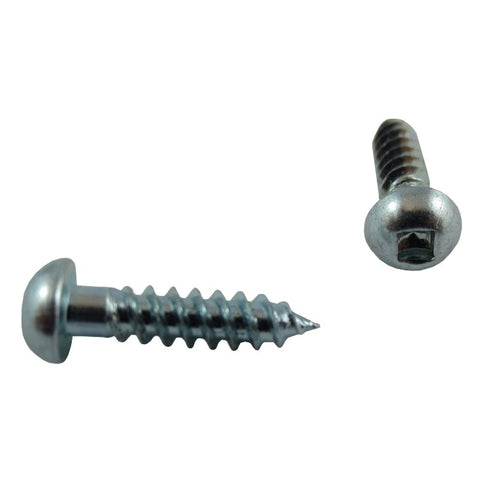 10 Pack #4 x 1/2" Zinc Plated Round Head Socket Wood Screws