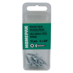 10 Pack #6 x 5/8" Zinc Plated Round Head Socket Wood Screws