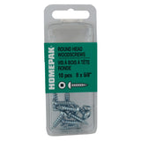 10 Pack #8 x 5/8" Zinc Plated Round Head Socket Wood Screws