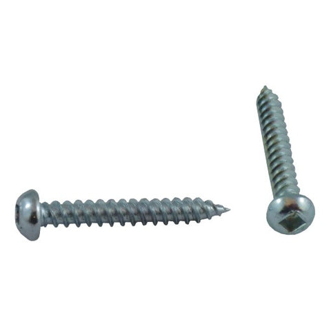 10 Pack #6 x 1" Zinc Plated Round Head Socket Wood Screws