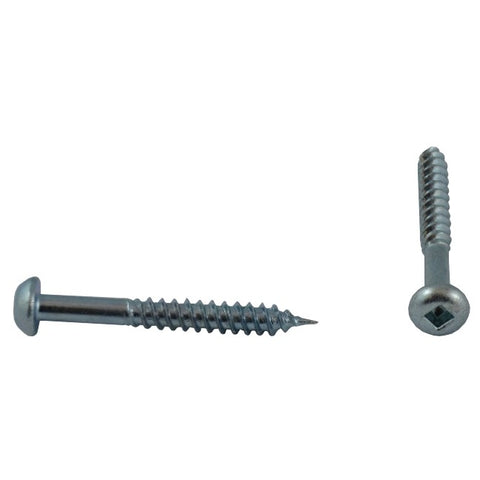 10 Pack #6 x 1-1/4" Zinc Plated Round Head Socket Wood Screws