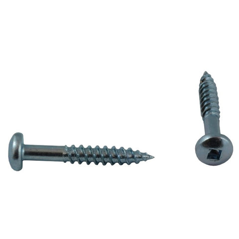 10 Pack #10 x 1-1/4" Zinc Plated Round Head Socket Wood Screws